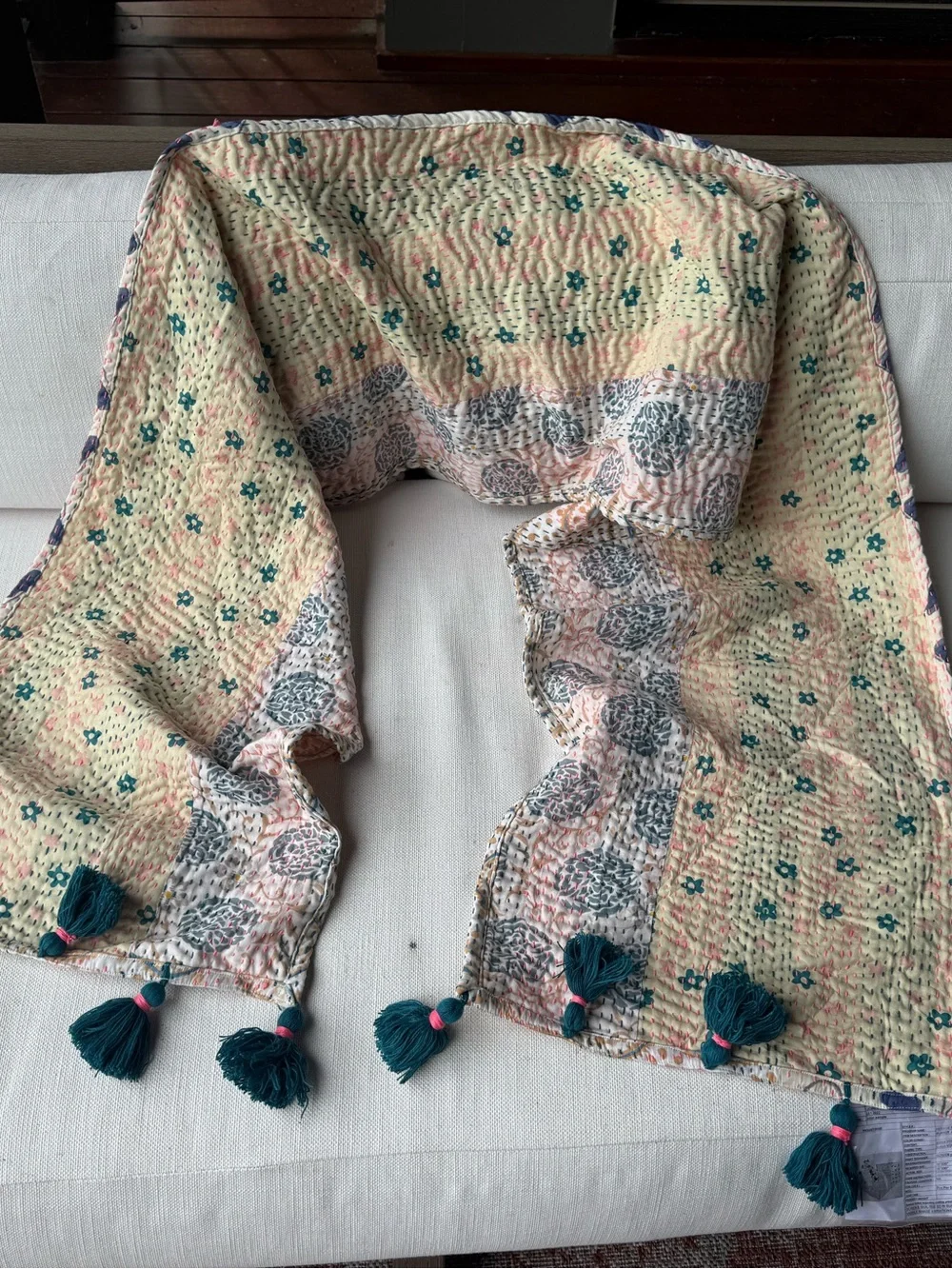 New🌟Anthropologie-Upcycled Heritage Table Runner